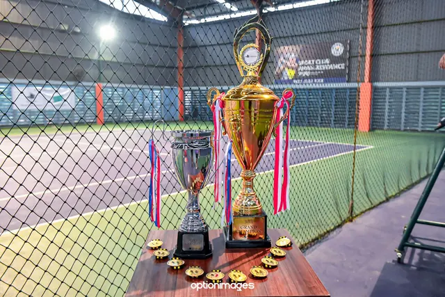 Grand Champion trophies and medals ready for an ILTL final
